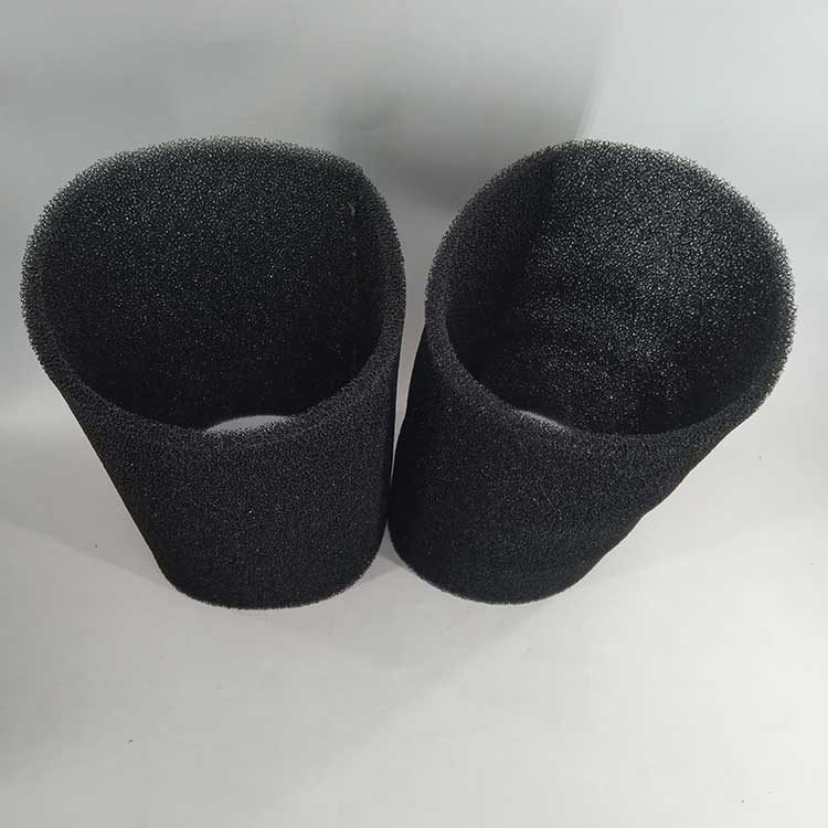 華豫生產(chǎn)供應(yīng)羅茨風(fēng)機(jī)濾芯 黑色阻燃過濾棉